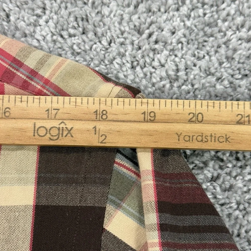 Vintage Polo Ralph Lauren Shirt Men's M Plaid Elbow Patch Chest Pockets Field